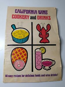 California Wine Cookery And Drinks Booklet Recipes By Wine Institute 1967