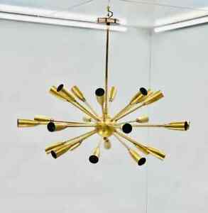 Sputnik Chandelier Mid Century Modern Stilnovo Style Ceiling Light