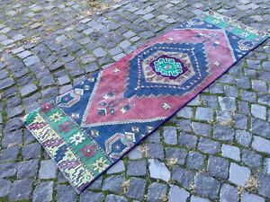 Carpet Turkish Rug Vintage Rug Handmade Rug Runner Wool 2 1 X 6 5 Ft