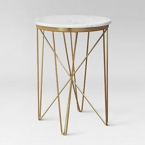 Marble Top Round Table Gold Project 62