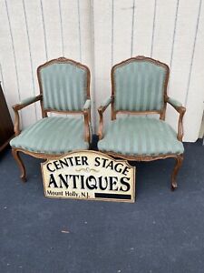 64732 Pair French Country Armchairs