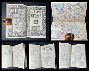 Antique Maps Europe Historical Atlas Coinage Battles Literature Gazetteer 1920s