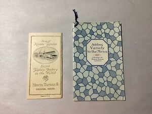Lot Of 2 Home Of Minute Tapioca Brochures Cookbooks Vintage