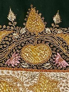 Vintage Islamic Gold Embroidery Tapestry Wall Table Runner 100 