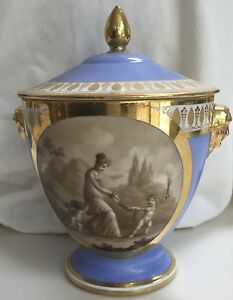 Dagoty Paris Porcelain Sugar Bowl C 1810 Sevres Qty
