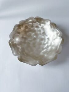 Vintage German Wmf Ikora Scalloped Edge Footed Silver Plated Candy Nut Dish