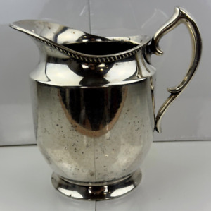 Poole Silver Co Vintage Silverplate Pitcher Large Epns Taunton Mass 1023