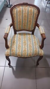 Vintage French Style High Quality Carved Armchair Fauteuil