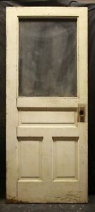 31 5x80 X1 75 Antique Vintage Wood Wooden Entry Exterior Door Window Wavy Glass