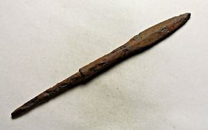 Rare Genuine Ancient Roman Iron Bolt Head Javelin Arrowhead Spear Quad Blade
