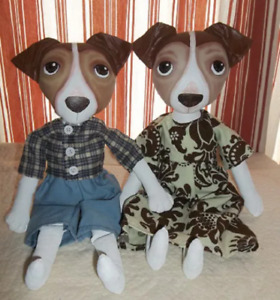 Dog Doll Pattern Art Doll Jack Russell Terrier Dog Folk Art Primitive Doll