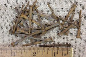 1 1 2 Old Square Nails 25 Real 1850 S Vintage Rustic Patina 7 32 Flat Head