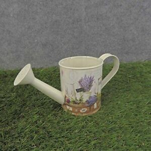 Vintage Inspired Lavender French Decoupage Artificial Watering Can For Favo