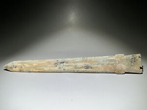 Good Shang Dy Old Jade Carved Sword Design Bai Jian L 36 6 Cm Pointed Damage