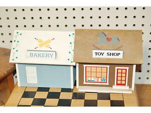 Wooden House Toy Shop Recipe Boxes