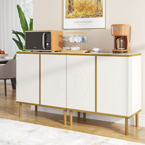Tribesigns Sideboard Buffet Cabinet Accent Storage Cabinet With Adjustable Shelf
