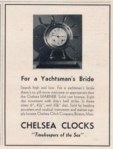 Magazine Ad 1935 Chelsea Clock Co Boston Ma