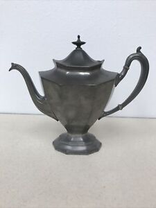 Antique Teapot Reed Barton 3690 Silverplate Art Deco Coffee Tea Party Classic