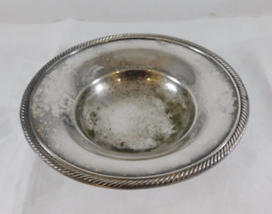 Vintage Poole Epns Silver Plate Candy Bowl Compote Pedestal Dish