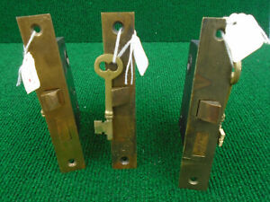 One Rhc M0254 Mortise Lock W Key 5 3 8 2 1 2 Bs Fully Restored 16860 3 