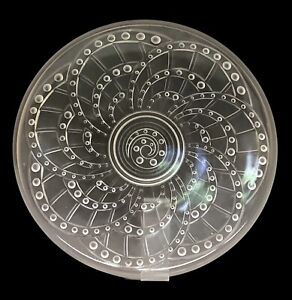 Art Deco French Glass Bowl Large Arcs J Landier Sevres Crystal Lalique Style