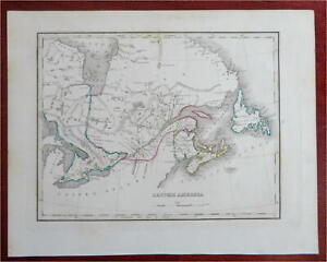 Eastern Canada Maritime Provinces Ontario Quebec Montreal 1830 S Bradford Map