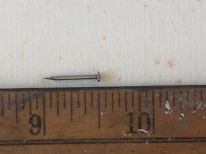 1 2 Nickel Brass Brads Nails Small Head 18 Gauge Escutcheon Pins Us Made