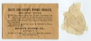 Booth S Hyomei Inhaler Gauze Package Buffalo New York Sole Proprietors