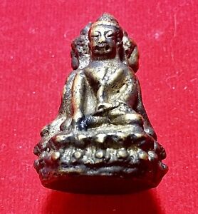Phra Kring 3 Face Lp Tim Wat Lahanrai Thai Buddha Amulet Pendant Talisman K332