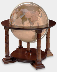 Floor Standing Globe With Political Map Large Terrestrial Globe On Stand 34in