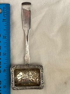1838 Russian Sterling Silver Tea Strainer Spoon