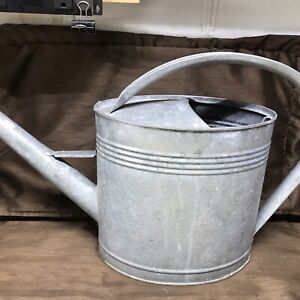 Vintage Large Old Watering Can Galvanized Metal