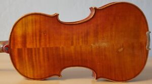 Old Vintage 4 4 Violin Geige Viola Cello Fiddle Label Ansaldo Poggi Nr 1582