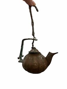Antique Vintage Teapot Iron Middle East