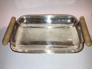 Vintage English Mappin Webb Sterling Silver Serving Candy Footed Dish