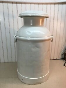 Antique Milk Can 10 Gallon Hershey Chocolate Corp Drop Handle 1942 Dated