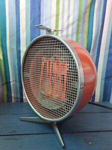 Vintage O A Sutton Usa Electric 120 Volt Heater Fan Salmon Color Round