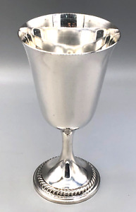 Beautiful Sterling Silver Water Goblets With Gadroon Base Gorham 533 6 5 