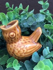 Vintage Ceramic Porcelain Glazed Baby Bird Plant Waterer Walking Spike