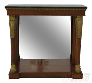 L56704ec Kindel Neoclassical Mahogany Petticoat Console Table