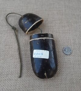 Antique Hard Cardboard Eyeglass Case With Attached String