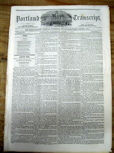 1851 Newspaper With A Very Long Detailed Essay Describing Homeopathic Medicine