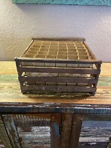 Vintage Humpty Dumpty Wooden Egg Crate With Egg Holders Holds 6 Dozen