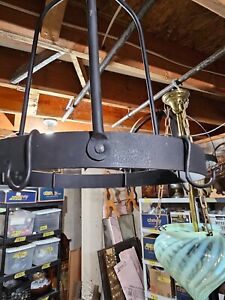 Forged Hanging Pot Rack 6 Hooks 25 High X 15 Diameter