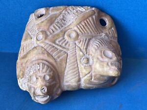 Precolumbian Olmec Mezcala Mayan Seashell Pectoral