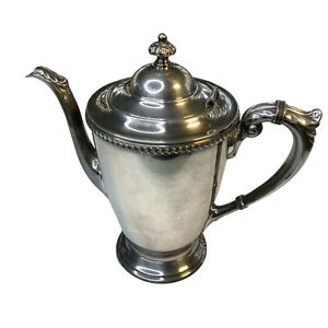Silverplate Tea Coffee Pot Epns T Poole Georgian 1404 C 9 Vintage