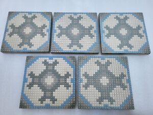 American Encaustic Tiling Co Aetco Alhambra Geometric Tile Set Of Five 6 X6 