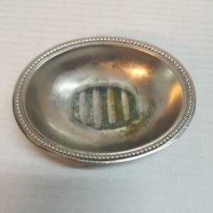 Vintage Silver Oval Bowl Made In India