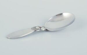 Georg Jensen Cactus Small Compote Spoon In Sterling Silver 