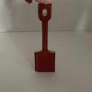 Ruby Red Flash Glass Small Shovel Beach Coastal Country Cottage Decor As Is 
